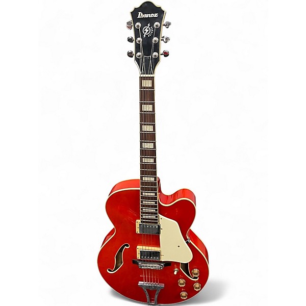 Used Ibanez AF75D Red Hollow Body Electric Guitar