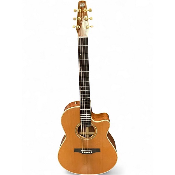 Used Seagull Artist Mosaic CW Folk Deluxe QII Natural Acoustic Electric Guitar