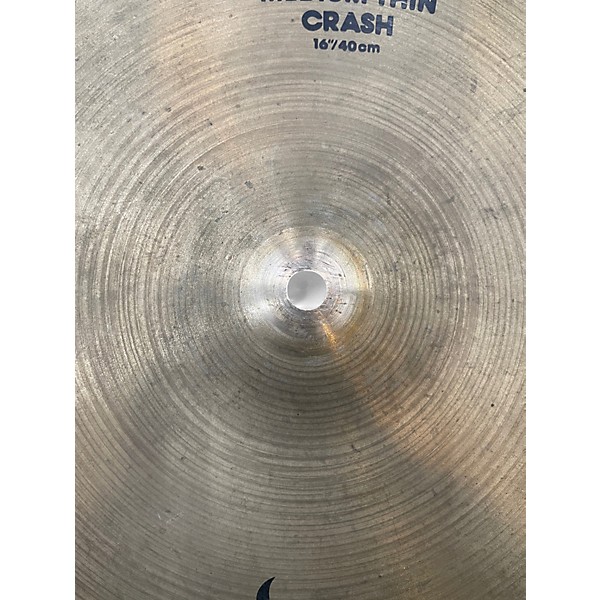 Used Zildjian 16in avedis medium thin crash Cymbal