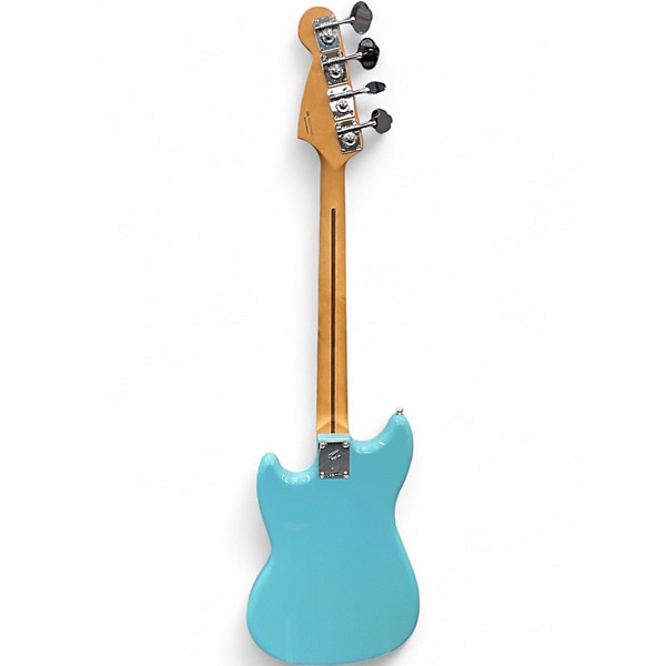 Used 2025 Fender Player Mustang II Bass PJ Aquatone Blue Electric Bass Guitar