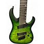 Used Harley Benton Multi Scale 8-NT Green Solid Body Electric Guitar
