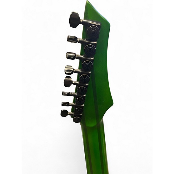 Used Harley Benton Multi Scale 8-NT Green Solid Body Electric Guitar