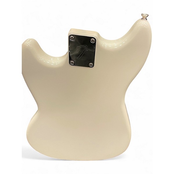 Used Fender Mustang Bass Antique Ivory Electric Bass Guitar