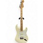 Used 2020 Fender American Professional Stratocaster SSS Antique White Solid Body Electric Guitar thumbnail
