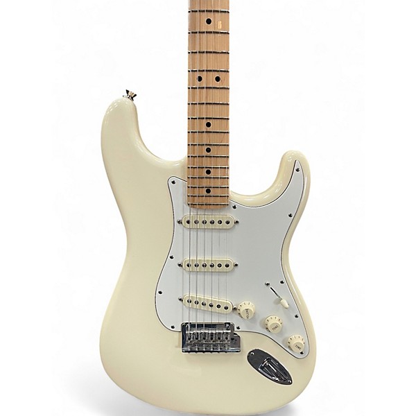Used 2020 Fender American Professional Stratocaster SSS Antique White Solid Body Electric Guitar