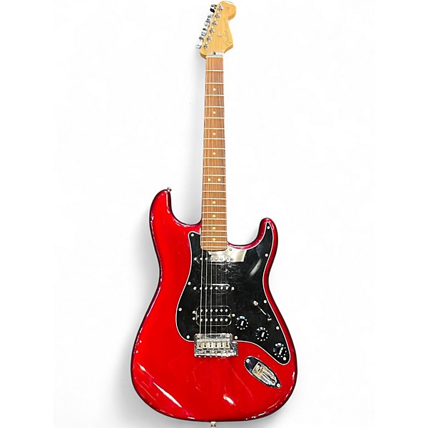 Used Fender Player Stratocaster Candy Apple Red Solid Body Electric Guitar