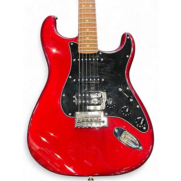 Used Fender Player Stratocaster Candy Apple Red Solid Body Electric Guitar