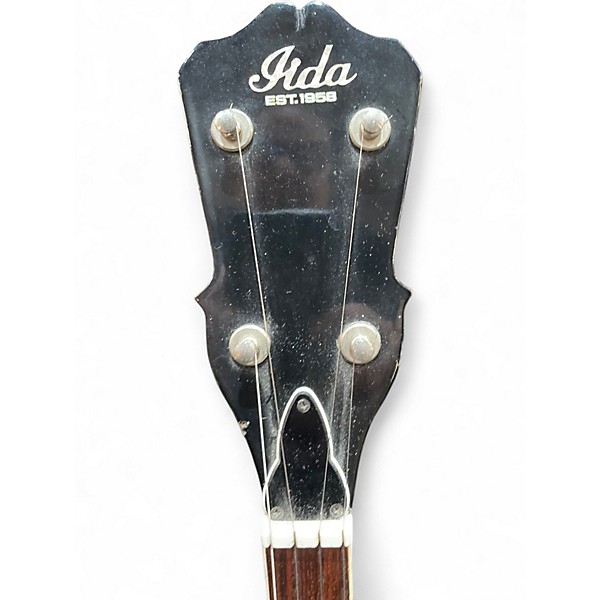 Vintage 1978 Iida closed back banjo Trans Brown Banjo