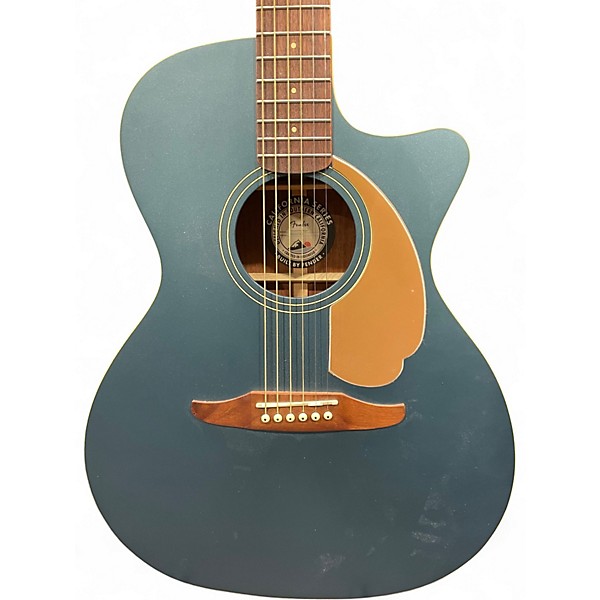 Used Fender Newporter Player Ocean Teal Acoustic Electric Guitar