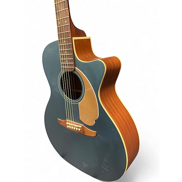 Used Fender Newporter Player Ocean Teal Acoustic Electric Guitar