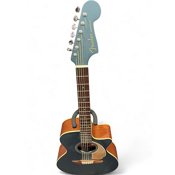 Used Fender Newporter Player Ocean Teal Acoustic Electric Guitar
