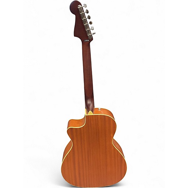 Used Fender Newporter Player Ocean Teal Acoustic Electric Guitar