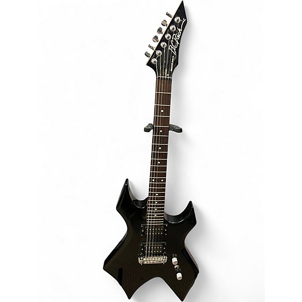 Used 2002 B.C. Rich Bronze Series Warlock Black Solid Body Electric Guitar
