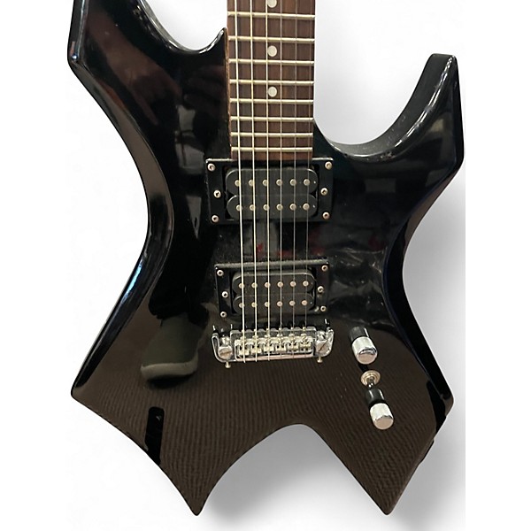 Used 2002 B.C. Rich Bronze Series Warlock Black Solid Body Electric Guitar