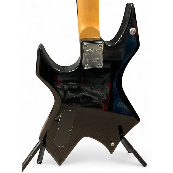 Used 2002 B.C. Rich Bronze Series Warlock Black Solid Body Electric Guitar