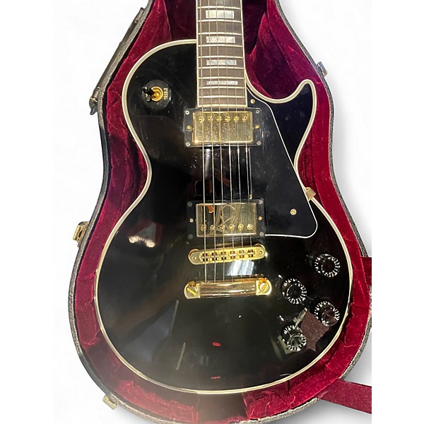 Used Gibson Custom Shop Les Paul  Black Solid Body Electric Guitar