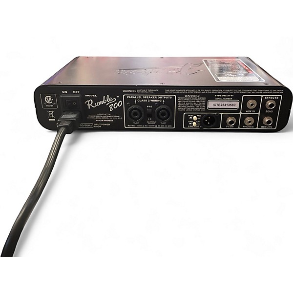 Used Fender Rumble 800 Bass Amp Head