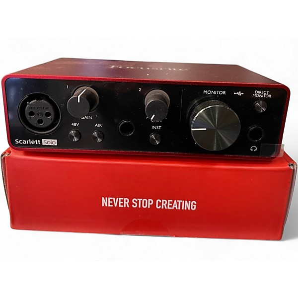 Used Focusrite Scarlett Solo Gen 3 Audio Interface