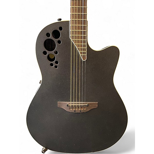 Used Ovation Celebrity MT37 - Mick Thompson Signature Black Acoustic Guitar