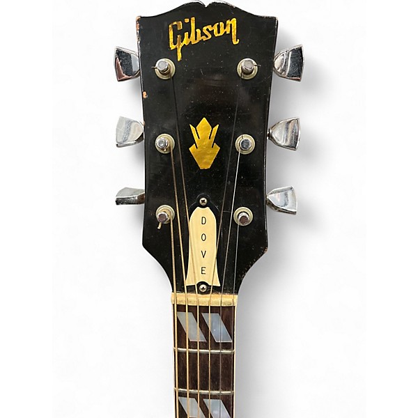 Vintage 1968 Gibson Dove Cherry Sunburst Acoustic Electric Guitar