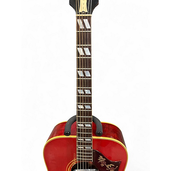 Vintage 1968 Gibson Dove Cherry Sunburst Acoustic Electric Guitar