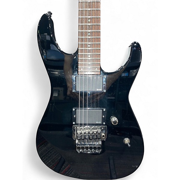 Used ESP M-II with Floyd Rose Black Solid Body Electric Guitar