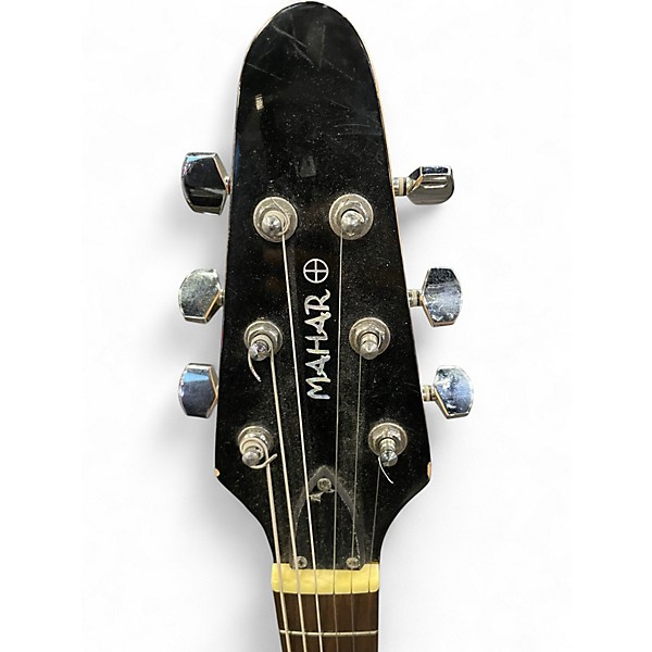 Used Mahar FLYING V Black Solid Body Electric Guitar