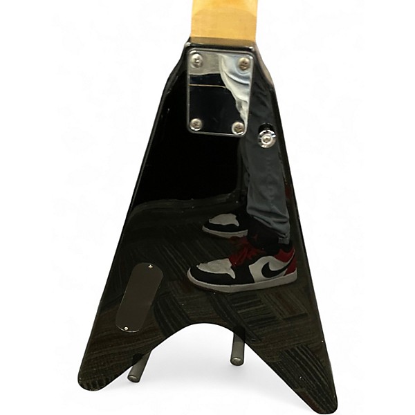 Used Mahar FLYING V Black Solid Body Electric Guitar