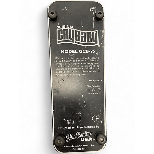 Used Dunlop GCB95 Original Crybaby Wah Effect Pedal