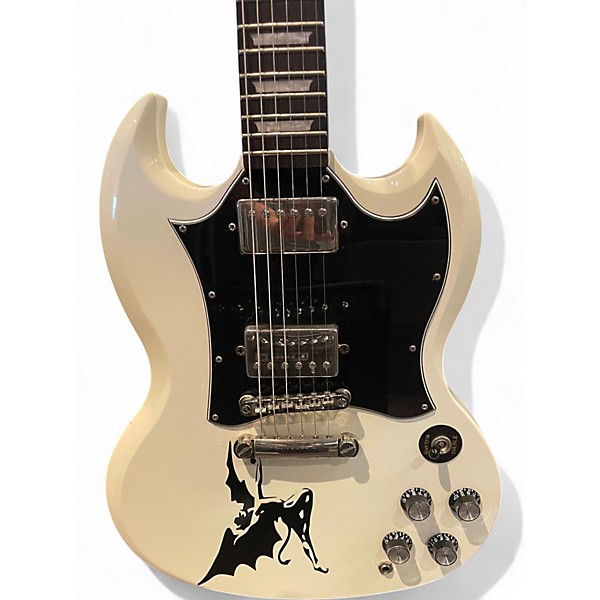 Used Epiphone SG Pro White Solid Body Electric Guitar