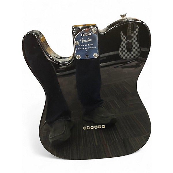 Used Fender American Professional II Telecaster Black Solid Body Electric Guitar