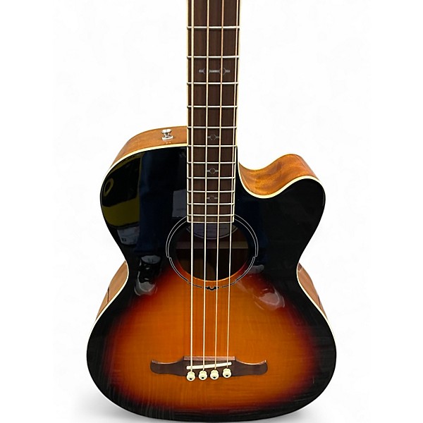 Used Fender FA450CE 3 Tone Sunburst Acoustic Bass Guitar