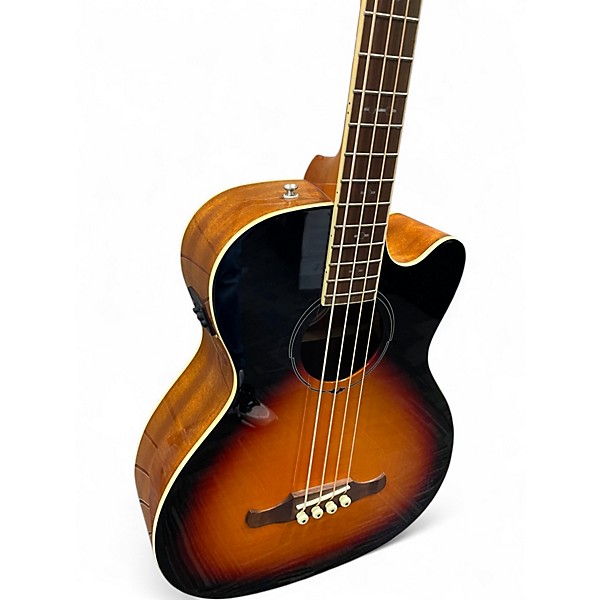 Used Fender FA450CE 3 Tone Sunburst Acoustic Bass Guitar