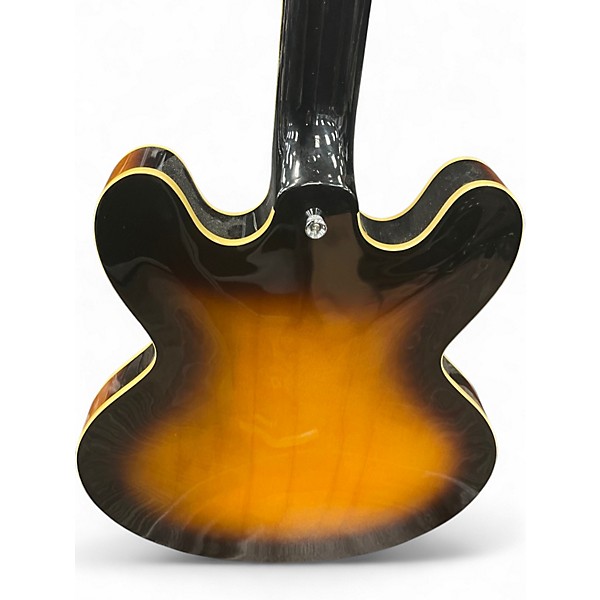 Used Epiphone Casino Left Handed 2 Color Sunburst Hollow Body Electric Guitar