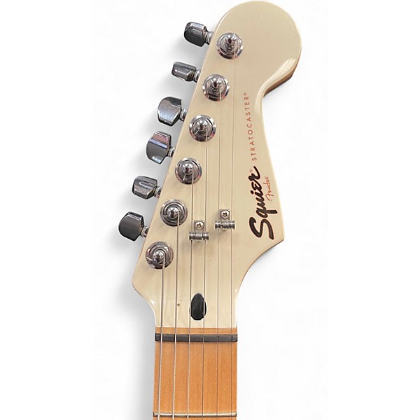 Used 2018 Squier Contemporary Stratocaster HH Pearl White Solid Body Electric Guitar