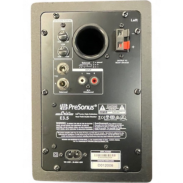 Used PreSonus ERIS 3.5 STUDIO  Powered Monitor