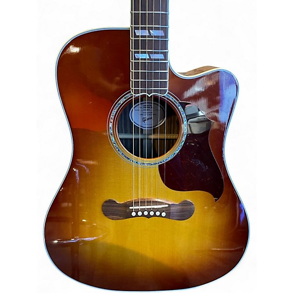 Used Gibson Songwriter Standard EC Dark Cherry Burst Acoustic Electric Guitar