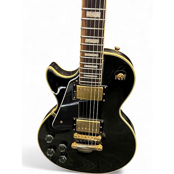 Used Epiphone Les Paul Custom Pro Left Handed Black Electric Guitar