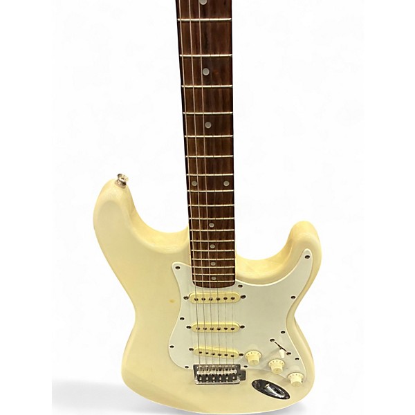 Used Squier Bullet Stratocaster Antique White Solid Body Electric Guitar
