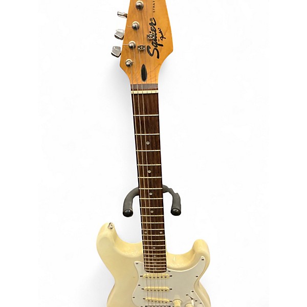 Used Squier Bullet Stratocaster Antique White Solid Body Electric Guitar