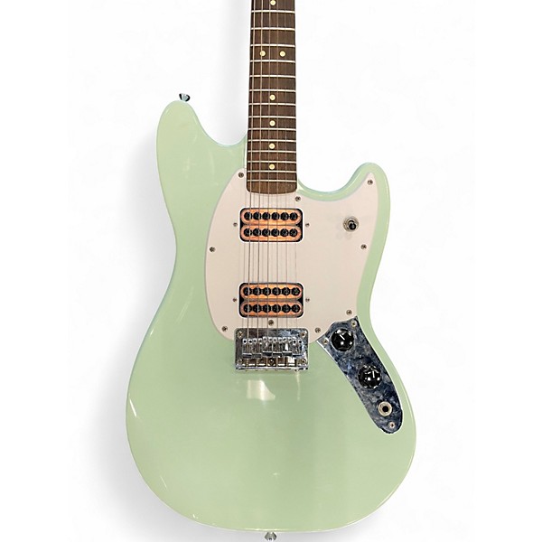 Used Squier Bullet Mustang HH Surf Green Solid Body Electric Guitar