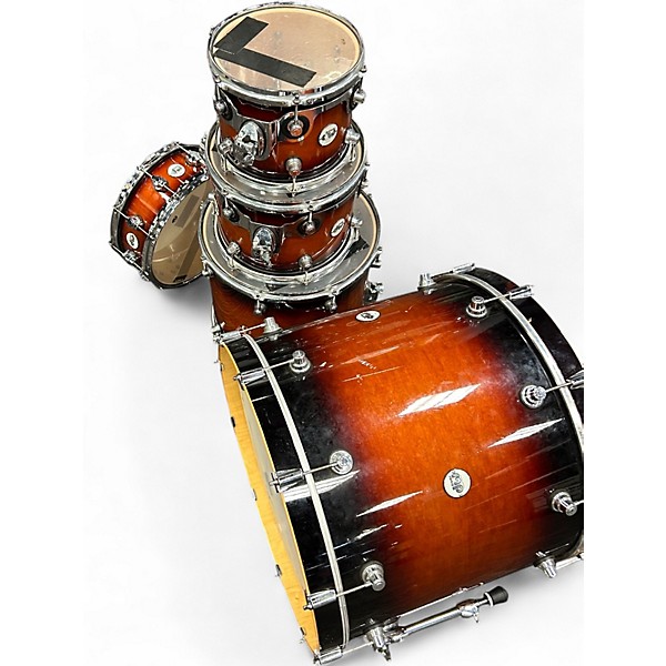 Used DW 5 Piece Design Series Tobacco Burst Drum Kit