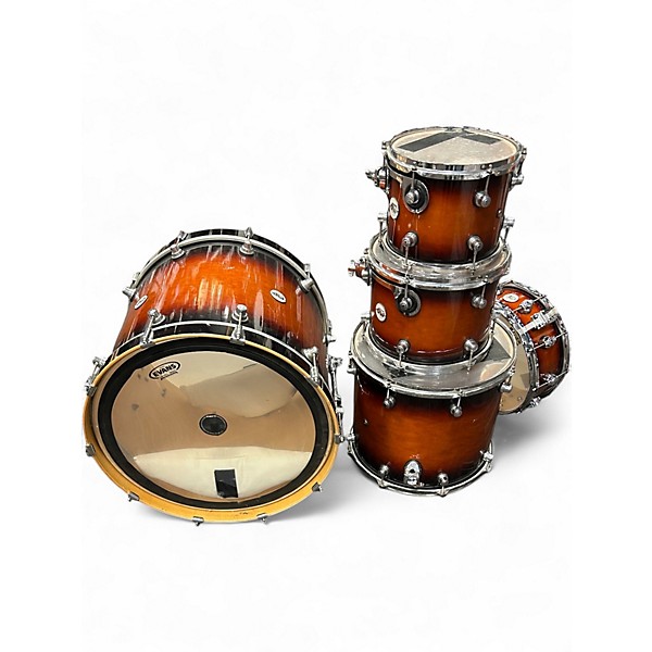 Used DW 5 Piece Design Series Tobacco Burst Drum Kit
