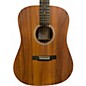 Used Martin DXK2 Left Handed Natural Acoustic Electric Guitar