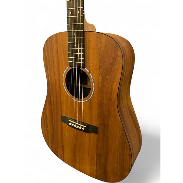 Used Martin DXK2 Left Handed Natural Acoustic Electric Guitar