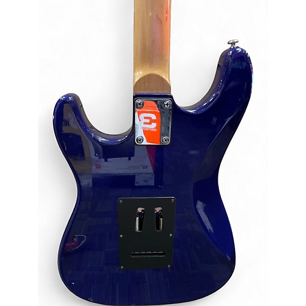 Used Silvertone St Style Blue Solid Body Electric Guitar
