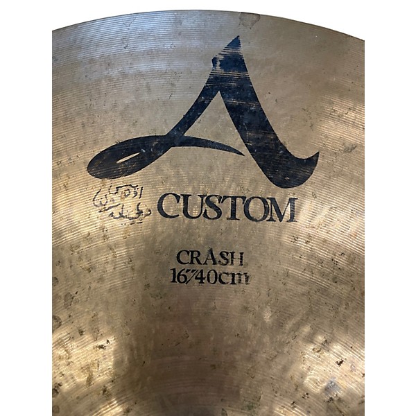 Used Zildjian 16in A Custom Crash Cymbal