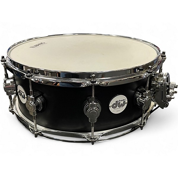 Used DW 5.5X14 Design Series Snare Black Drum