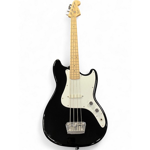 Used Squier Bronco Black Electric Bass Guitar