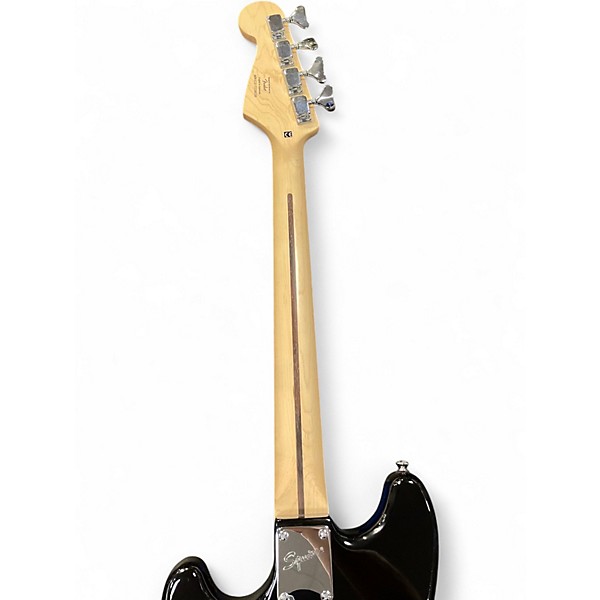 Used Squier Bronco Black Electric Bass Guitar